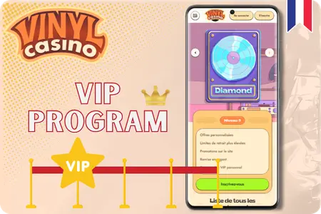 Le joueur suit sa progression à travers les différents niveaux VIP