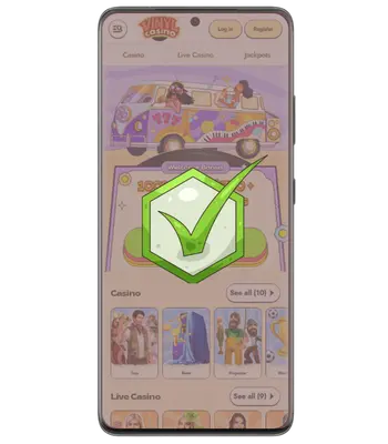 New Vinyl Casino account ready after completing registration and login
